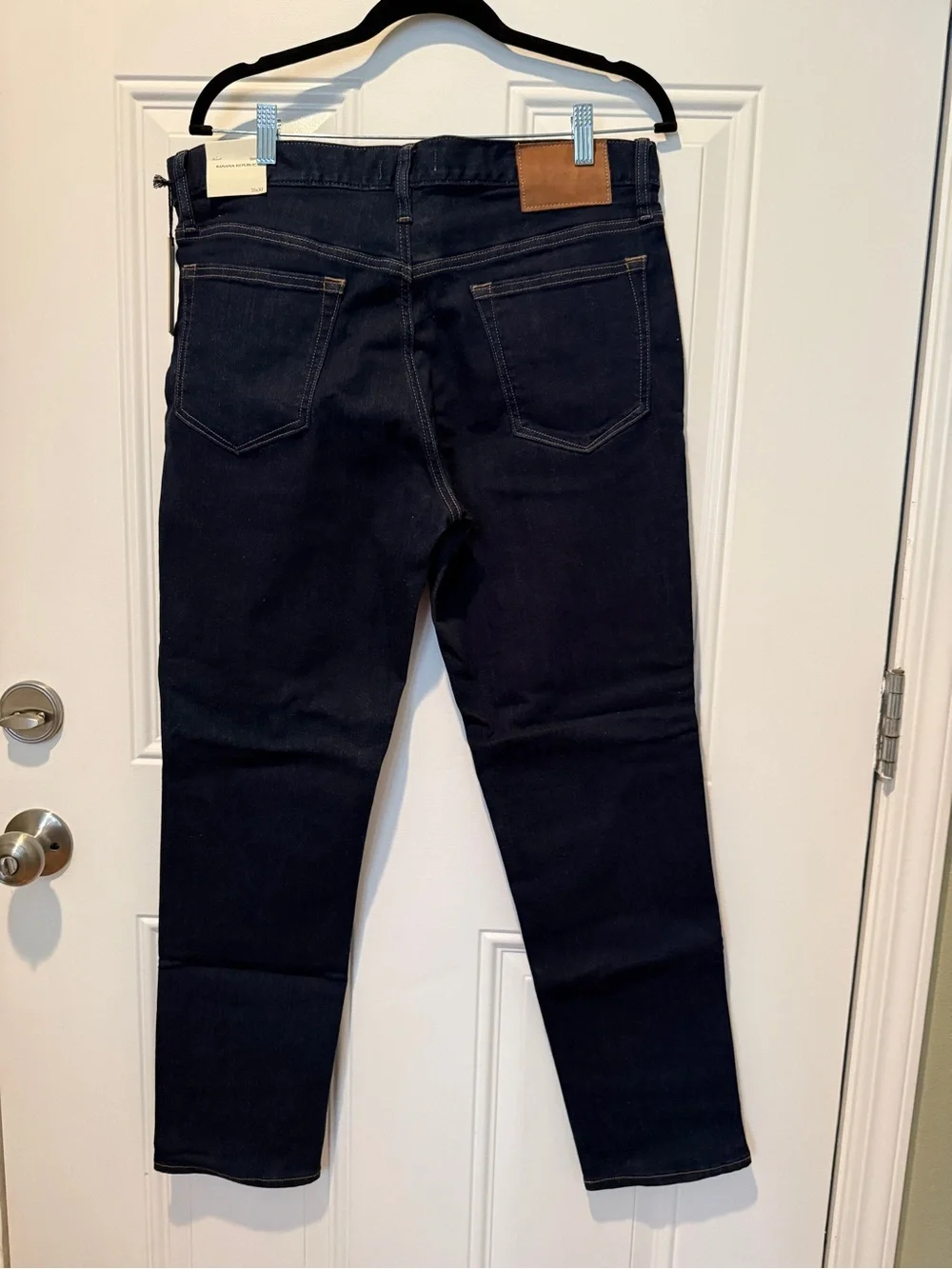 Banana Republic Men’s Slim Fit Traveler Denim Dark Indigo 35x30